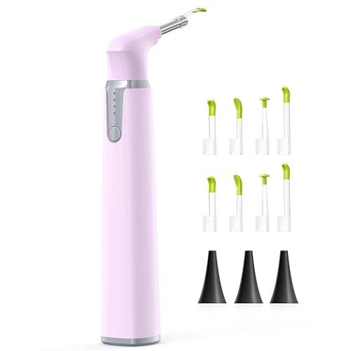 ScopeAround Otoscope with Light, Ear Camera with Dual View, 720pHD WiFi Ear Scope with 6 LED Lights, 3.9mm Lens Otoscope Camera for Kids and Adults, Ear Scope Compatible w/iPhone and Android Pink