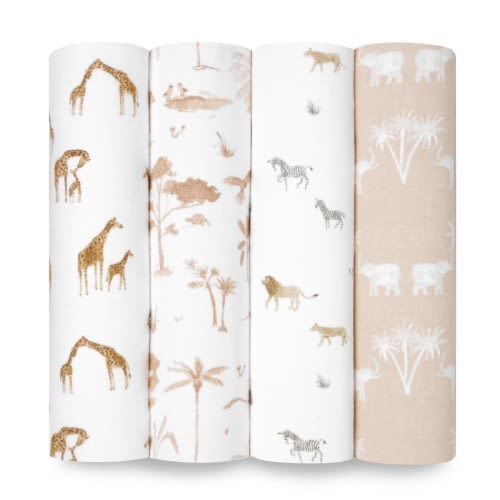 organic cotton swaddles 4 pack