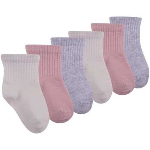 Bella Seamless-Toe Turkish Cotton Ribbed Crew Socks - Stylish and Cozy 6-Pack Baby & Toddler Socks