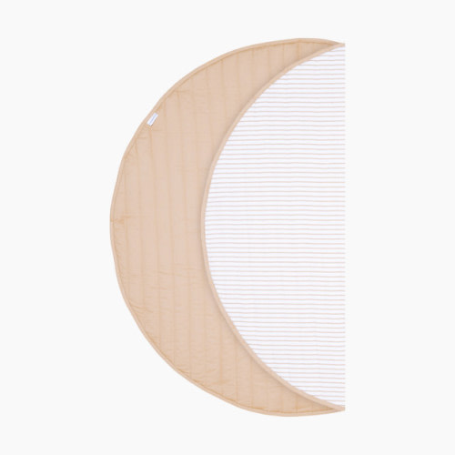 Toddlekind Quilted Cotton Reversible Playmat - Sandstone Stripes