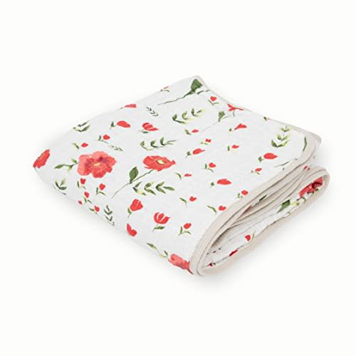 Little Unicorn Cotton Muslin Quilt - Summer Poppy