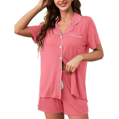 Pajama Sets For Women 2 Piece PJ Sets Short Sleeve Lounge Set Fashion Sleepwear XS-3XL