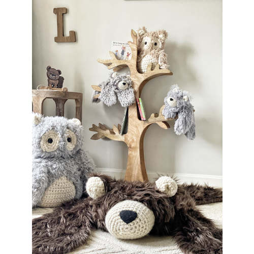 Medium Size Brown Grizzly Bear Rug For Nursery – ClaraLoo