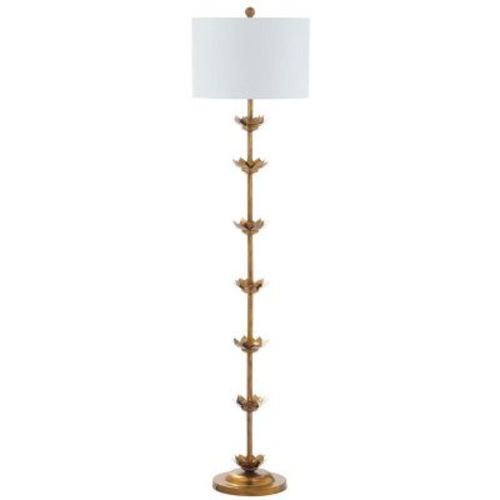 Landen Leaf Floor Lamp - Fll4003 - Antique Gold - Safavieh