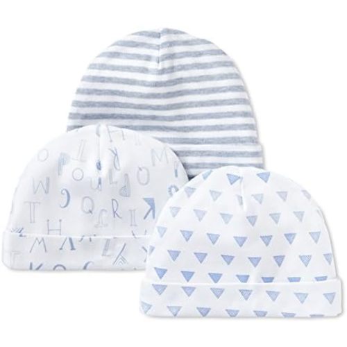 Lamaze Organic Baby Baby Girls' Pure Organic Cotton Boys Hats, 3 Pack