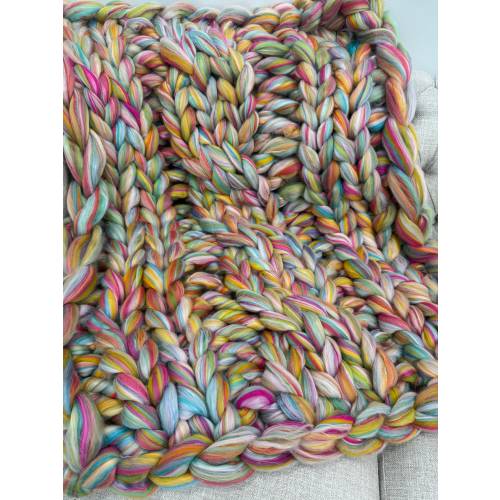 Chunky Knit Blanket, Cable knit, Chunky Knit Vegan Yarn Blanket, Chunky blanket, Hand Knit Blanket,  Gift,  gift for her, Birthday gift