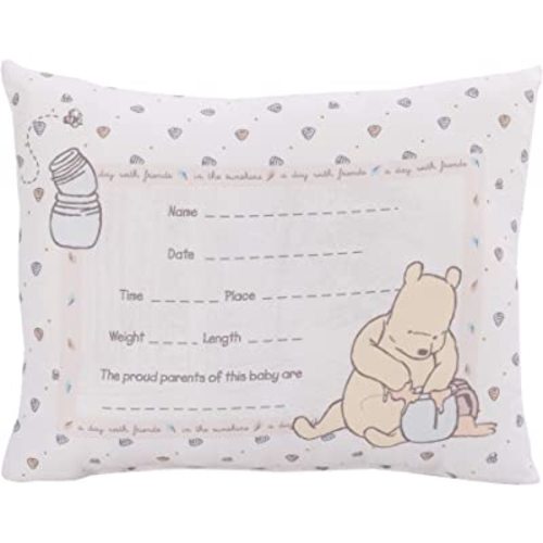Disney Winnie The Pooh Decorative Keepsake Pillow – Personalized Birth Pillow