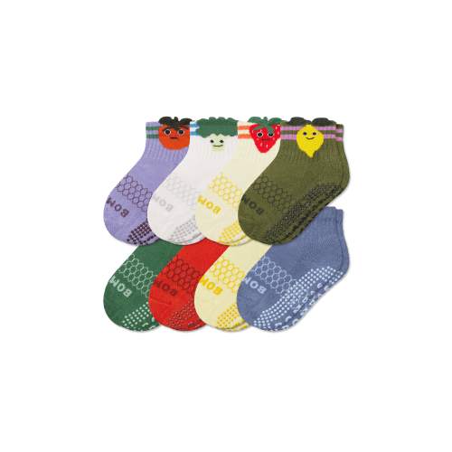 Toddler Gripper Calf Sock 8-Pack