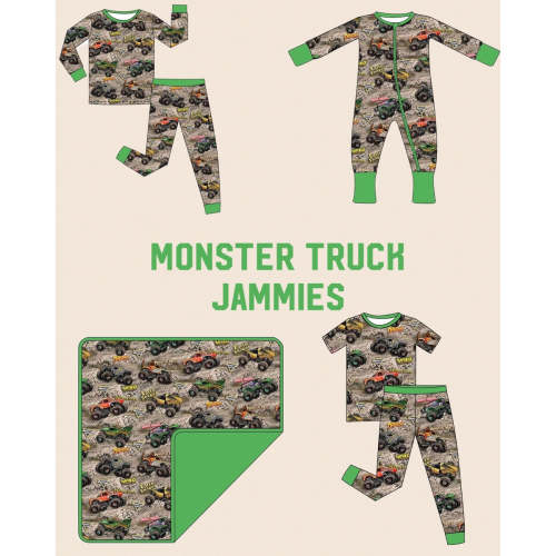 Monster Truck Jammies – Twinkling Star Boutique
