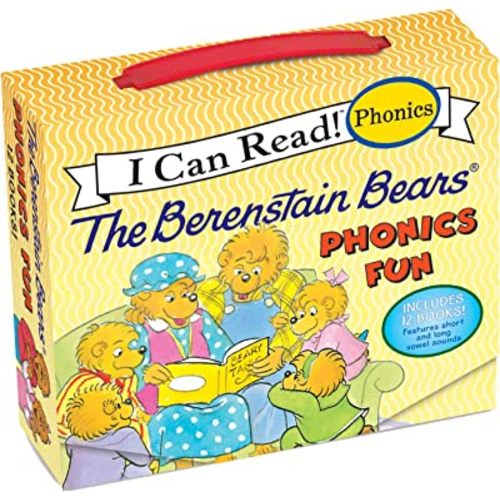The Berenstain Bears 12-Book Phonics Fun!: Includes 12 Mini-Books Featuring Short and Long Vowel Sounds (My First I Can Read)