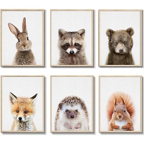 EPHANY Baby Animal Posters and Prints, Canvas Painting Nursery Pig Wall Art, Piglet Print Wall Art Nordic Picture Kids Room Decoration (YMX015,8"x10"(20x25cm))