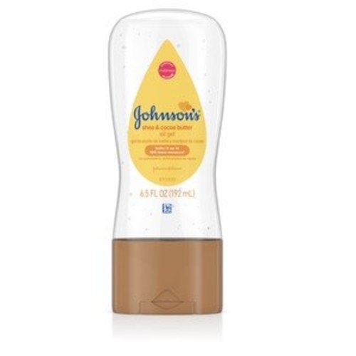Johnson's Baby Oil Gel, Nourishes, 6.5 fl. oz, Shea & Cocoa Butter