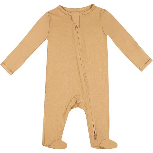 Amazon.com: TWINOR Baby Footed Pajamas with Mittens, Soft Bamboo Viscose One-Piece Romper for Newborn Infant: Clothing, Shoes & Jewelry