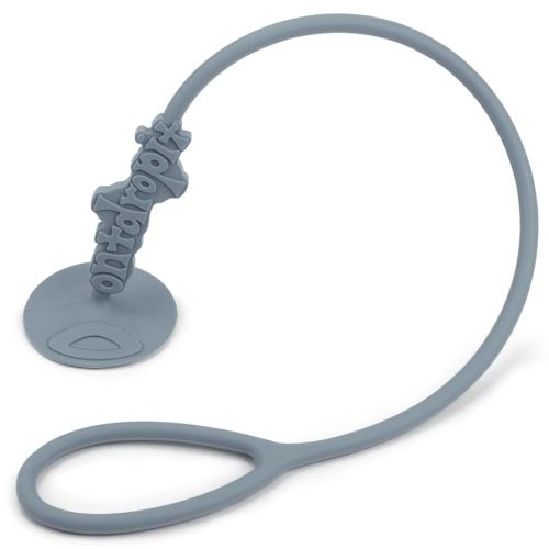 Don't Drop It ® Silicone Suction Cup Strap to Keep Cups, Bottles, Toys, and More from Hitting The Floor (Dusty Blue)