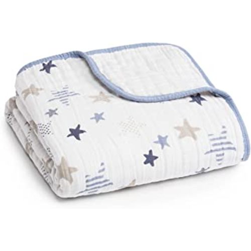 aden + anais Dream Blanket, Boutique Muslin Baby Blankets for Girls & Boys, Ideal Newborn Nursery & Crib Blanket, Unisex Toddler & Infant Bedding, Shower & Registry Gift, Rock Star