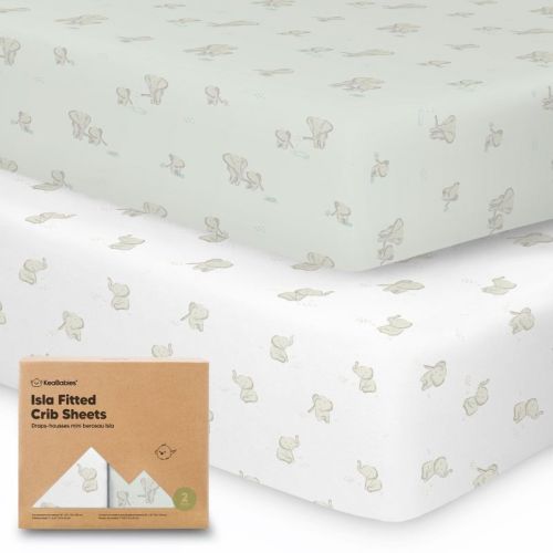 KeaBabies 2pk Isla Fitted Crib Sheets for Boys, Girls, Baby Crib Sheet, Fits Standard Nursery Crib Mattresses