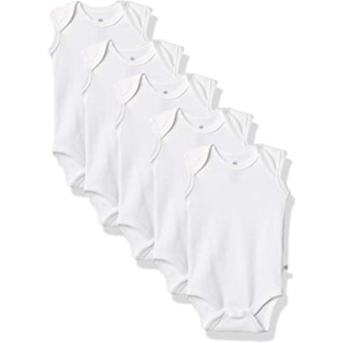 HonestBaby Multipack Sleeveless and Cami Bodysuits One-Piece 100% Organic Cotton for Infant Baby Boys, Girls, Unisex