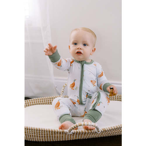 Little Duckling Bamboo Zipper Romper