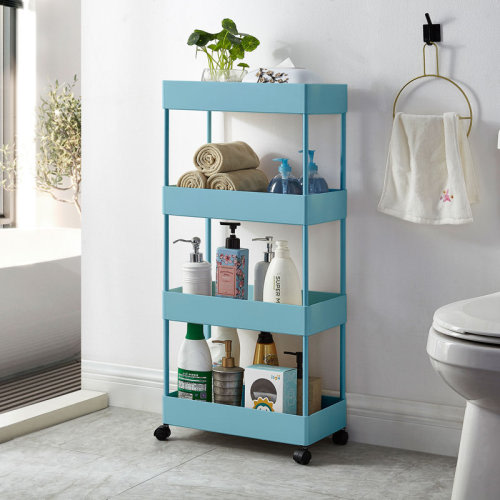 ZeroLife 4 Tier Slim Storage Cart Mobile Shelving Unit Organizer Slide Out Storage Rolling Utility Cart Tower Rack For Kitchen Bathroom Laundry Narrow Places & Reviews | Wayfair