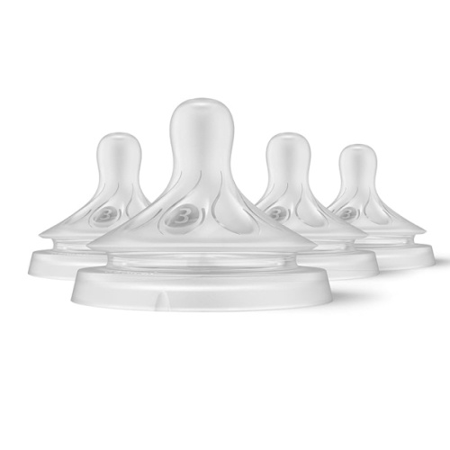 Philips Avent Natural Response Nipples, Medium Flow (Flow 3), 4-Pack, SCY963/04