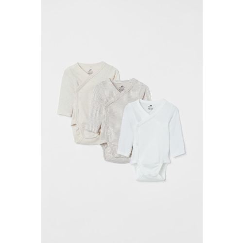3-pack Long-sleeved Bodysuits