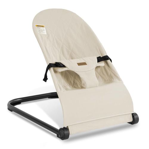 Baby Bouncer,Baby Bouncer Seat,Portable Infant Bouncer with 3-Point Safety Harness,Ergonomic Bouncy Seat, Newborns Bouncer for Babies 0-6 Months up to 20lbs,ASTM-Certified(Apricot)