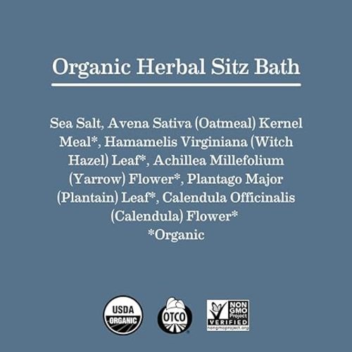 Earth Mama Organic Herbal Sitz Bath | Pregnancy & Postpartum Care, Soothing Sitz Bath for Hemorrhoids Recovery with Witch Hazel, & Calendula (6-Count, 2-Pack) - 2 Count (Pack of 6)