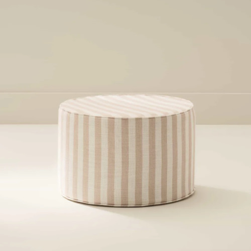 Ivory Ottoman | Bennett | House of Noa