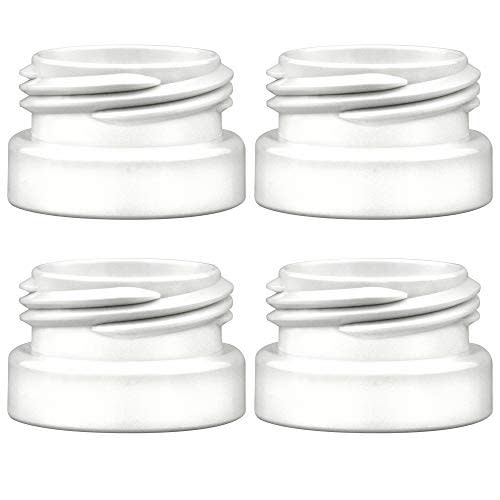 Maymom Bottle Thread Changer Compatible with Spectra 9 Plus Spectra S1 Spectra S2 Flange, Maymom Widemouth Flange, Avent Flange, Compatible with Lansinoh Bottle, Mam Bottle, Pigeon Bottle; 4pc/pk