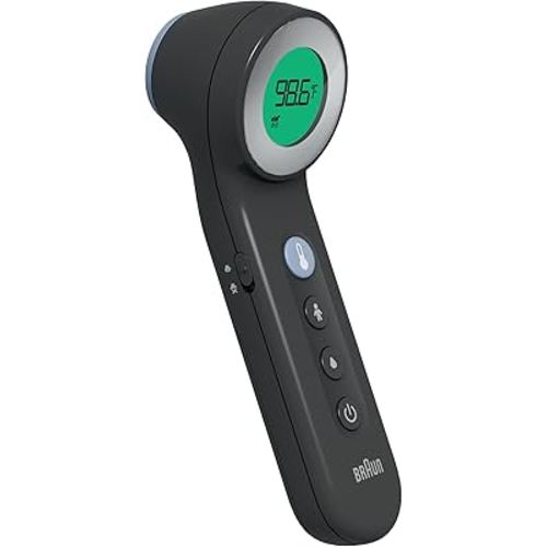 Braun Sensian 7 Forehead 3-in-1 Non-Contact Thermometer, Age Precision Technology, Color-Coded Digital Display, Baby and Child Friendly, No.1 Brand Recommended by Pediatricians