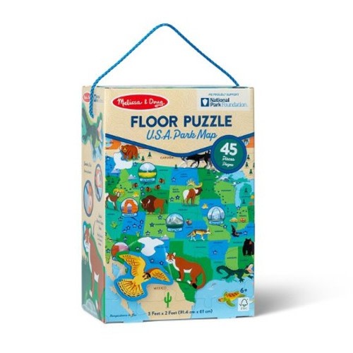 National Park Foundation U.S.A. Park Map Floor Puzzle