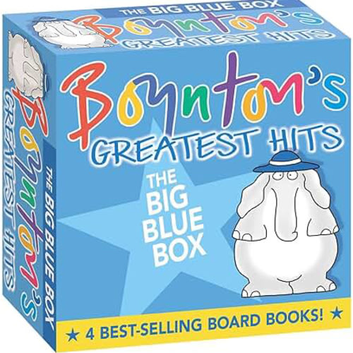 Boynton's Greatest Hits The Big Blue Box (Boxed Set): Moo, Baa, La La La!; A to Z; Doggies; Blue Hat, Green Hat: Boynton, Sandra, Boynton, Sandra: 9780689823220: Amazon.com: Books