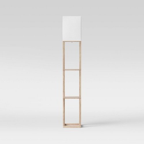 Alabaster Shelf Floor Lamp Light Brown - Threshold™