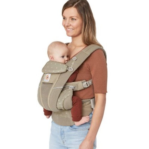 Ergobaby Omni Breeze All-Position Mesh Baby Carrier, Color: Soft Olive Diamond