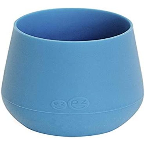 ezpz Tiny Cup (Blue) - 100% Silicone Training Cup for Infants - Designed by a Pediatric Feeding Specialist - 4 months+