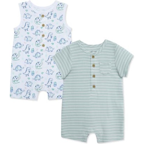 Dino Assorted 2-Pack Rompers, 3M