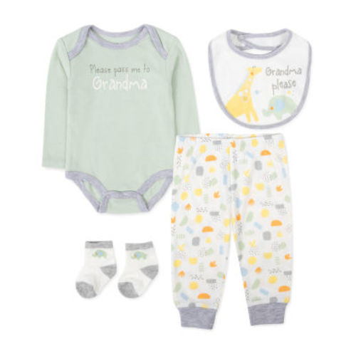 Baby Essentials Baby Boys 4-pc. Baby Clothing Set