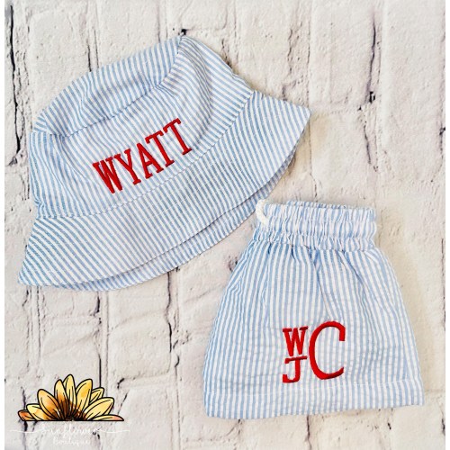 Boy&#39;s Seersucker Swim Trunks/ Boy&#39;s Monogram Swim Trunks/ Personalized Swim Trunks/ Seersucker Swim Trunks/ Boy&#39;s Swim Trunks