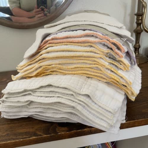 Large prefold cloth diaper lot