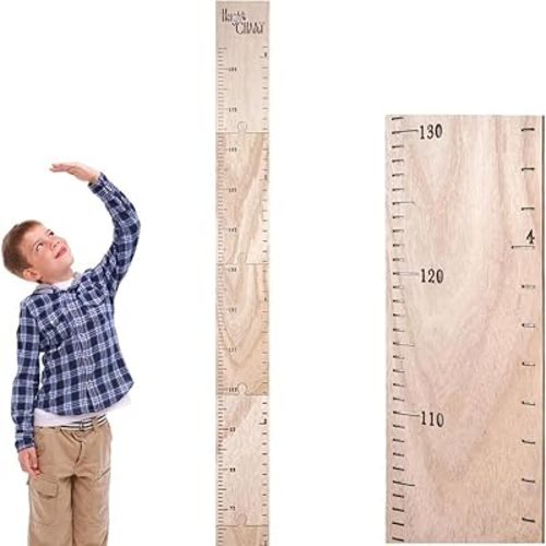 Children's Growth Measurement Chart, Easily Removable Without Damaging Walls, Allowing Kids to DIY Their Own Height Stickers. Dimensions: 5.5 * 63 inches.