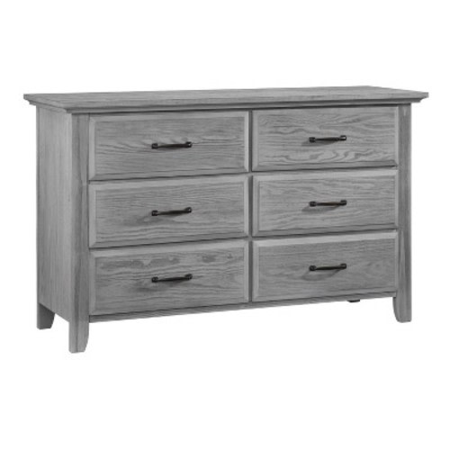 Oxford Baby Willowbrook 6-Drawer Dresser, Color: Gray