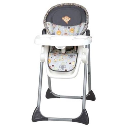 Baby Trend Sit-right Steel Frame Compact Freestanding Foldable High Chair With Reclining Seat, Safety Harness, & Removable Tray Insert, Bobble Heads