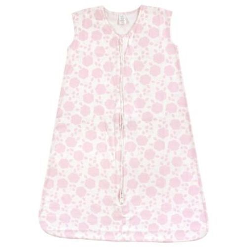 Touched by Nature Baby Girls Organic Cotton Sleeveless Wearable Sleeping Bag, Sack, Blanket, Floral Shadow, 6-12 Months