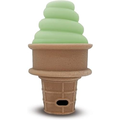 SweeTooth Ice Cream Cone Shaped Baby Teether - Growing Green