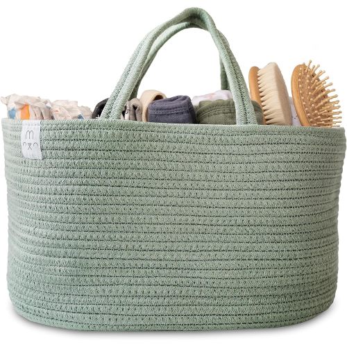 Rope Diaper Caddy Organizer in Lily Pad – Natemia