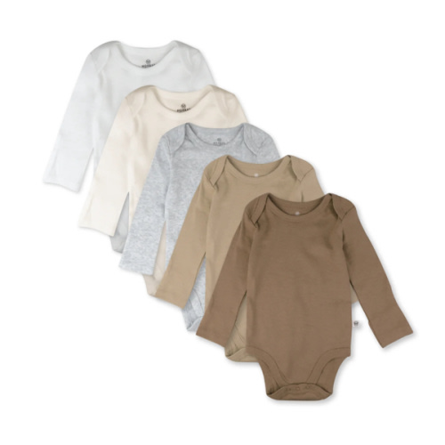 5-Pack Organic Cotton Long Sleeve Bodysuits | Honest Baby Clothing