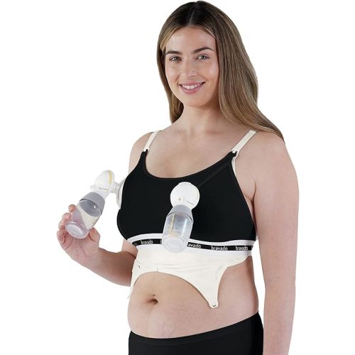 Bravado Designs Pumping Bra Hands Free | Clip and Pump | Pumping Accessory | S-XL