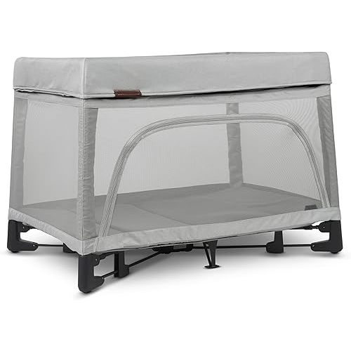 UPPAbaby Remi Playard | Deluxe 3-in-1 Portable Playard, Bedside Bassinet + Travel Crib| Mesh Bassinet, Mattress, Organic Cotton Mattress Cover + Storage Bag Included | Stella (Grey Brushed Mélange)