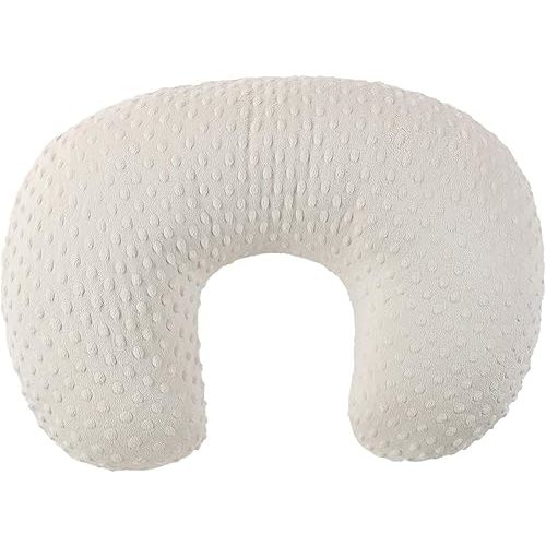 Nursing Pillow Cover Breastfeeding Pillow Cases Minky Dot Slipcover (Beige)