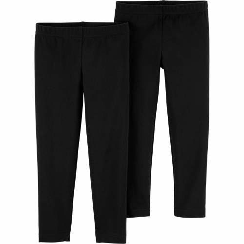 Baby 2-Pack Black Leggings - 6M - Style,Black